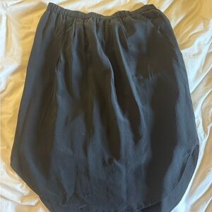 Madewell Black High Low Skirt